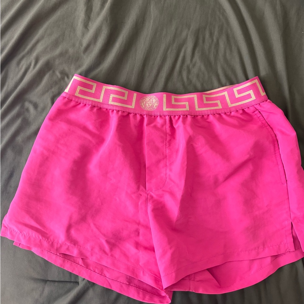 Versace men’s swim trunks. Size 5 equivalent to L-M. Gently worn.
